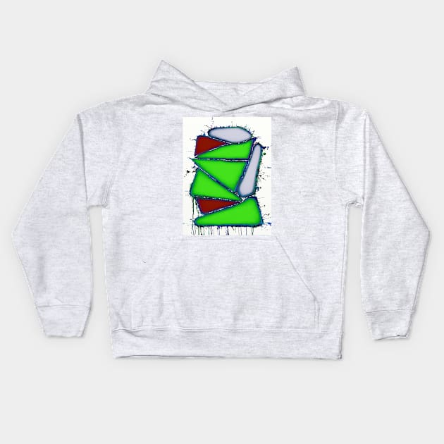 Green sail Kids Hoodie by Keith Mills